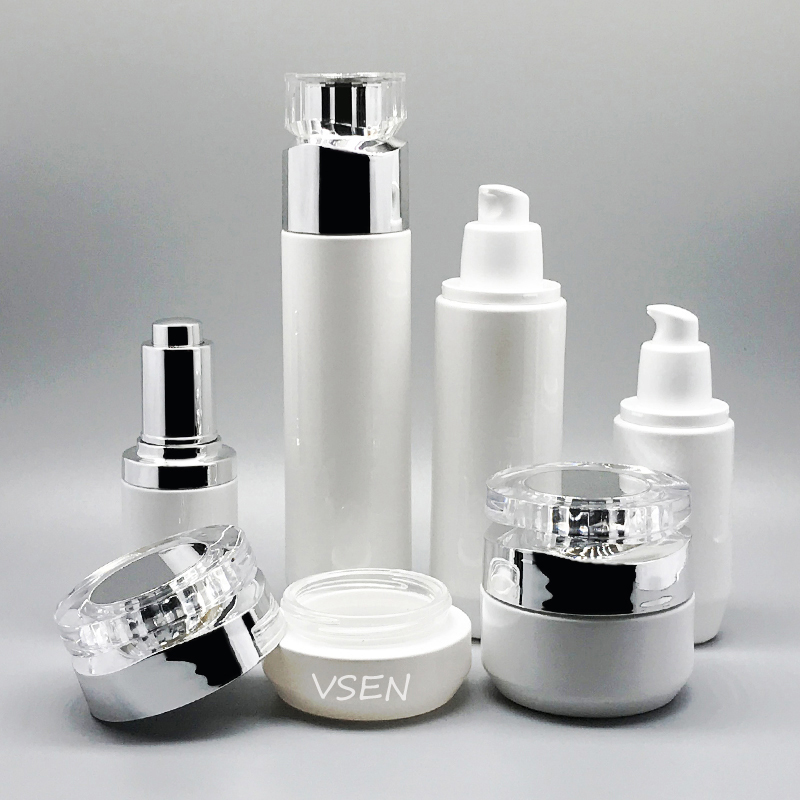 心悦白色高档化妆品包装瓶子 面霜瓶子批发 透明(图10)